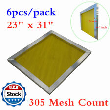 6pcspack 23 X 31 Silk Screen Printing Aluminum Frame - 305 Yellow Color Mesh