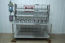 67 34 Stainless Steel Chicken Wing Sauce Station Prep Table W Dbl Over Shelf