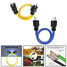 3prong Plug 12awg 125v Double Male Extension Cord Generator Adapter For Transfer