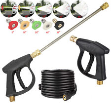 High Pressure 4350 Psi Car Power Washer Gun Spray Wand Lance Nozzle And Hose Kit