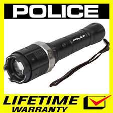 Police Stun Gun 8810 700 Bv Heavy Duty Metal Rechargeable Zoom Led Flashlight