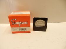 Simpson 01240 Ac Amperes Panel Meter 57 Md 0-150 Aca 3.5 Ul Rect. New