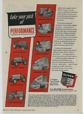 1949 Oliver Cletrac Industrial Tractors Ad Take Your Pick Of Performance