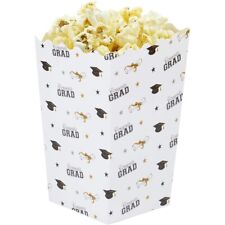 Bulk 100 Congrats Grad Popcorn Boxes Containers Graduation Party Supplies 20oz