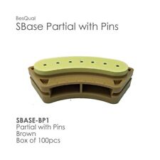 100 Pcs Sbase-bp1 Partial Wpins Model Base Partial Pre-pinned Stone Base Dental