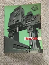 Sip 5e Jig Boring Machine Sales Catalog Swiss Made