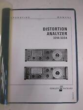 Hp 331a332a Distortion Analyzer Operating Manual Used