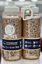 One Bucees Yukon Outfitters Rose Gold Leopard Cheetah Surge Water Bottle 32oz