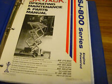 Skyjack Sj-800 8831 8841 Scissor Lift Parts Catalog Operator Maintenance Manual