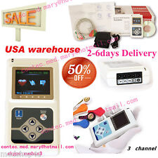 24 Hours 3 Channel Ecg Ecgekg Holter Monitor System Contec Tlc9803