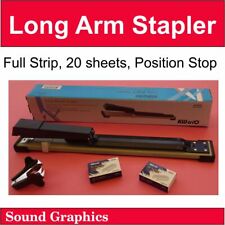 A3 A4 Long Arm Stapler Paper Binder Full Strip With Scale Ruler 317mm Arm
