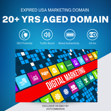 Usa 20 Years Aged Marketing Expired Domain Name With Relevant Content