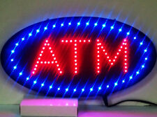 Ultra Bright Led Neon Light Animated Oval Atm Machine Open Sign R86b