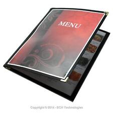 Tri-fold Six View Three Panel Booklet Cafe Style Menu Covers 8.5x11