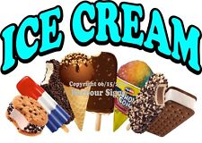Choose Your Size Ice Cream Decal Food Truck Concession Vinyl Sticker