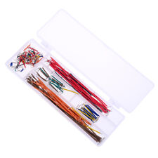 140pcs Solderless Breadboard Jumper Cable Wire Kit Box Diy Shield .aj