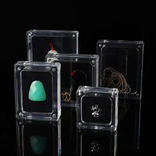 Acrylic Magnetic Jewelry Display Storage Box Necklace Pendant Showcase Organizer