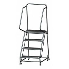 Ballymore H426r 68 In H Steel Rolling Ladder 4 Steps 450 Lb Load Capacity