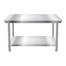 Stainless Steel 60x50x80 Nsf Commercial Kitchen Work Prep Table With Backsplash