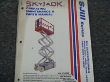 Skyjack Sjiii3220 Scissor Lift Parts Catalog Owner Operator Maintenance Manual