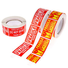 250pcsroll Fragile Stickers Handle With Care Thank You Warning Labelsy Hf