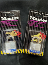 Qty 2 New Master Lock No. 7-d 316 Steel Shackle Resists Picking Made In Usa