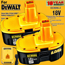 2pack 18v 6.0ah 5.0ah Xrp Ni-mh Battery For Dewalt Dc9096 Dc9098 Dc9099 Charger