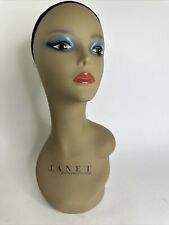 Janet 2 Female Mannequin Head Shoulder Wig Hat Jewerly Display Stand