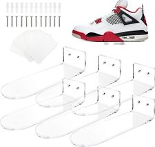 Floating Sneaker Display - 6 Pack Wall Mount Acrylic Levitating Shoe Rack
