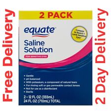 2 Pack Saline Solution For Sensitive Eyes 12 Fl Oz 2 Pack Saline Solution