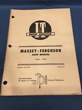 It Mf-36 Shop Manual For Massey- Ferguson Models Mf285