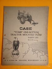 Vintage Original Case Vcmb One-bottom Tractor Mounted Plow Parts Catalog