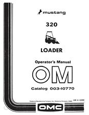 Tractor Operator Instruction Manual Fits Owatonna 320 Skid Steer Loader Operator