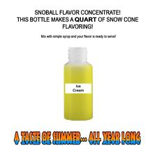 Ice Cream Yellow Mix Snow Coneshaved Ice Flavor Quart 1 Concession