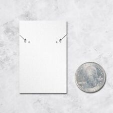 100 Custom Hanging Jewelry Earring Necklace Display Cards - 10 Color Options