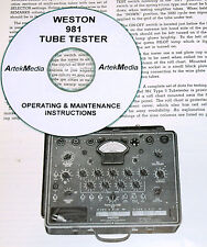 Weston 981 Type-3 Tube Tester Operating Maintenance Manual