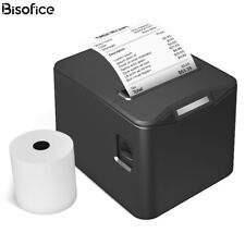 Bisofice 80mm Thermal Receipt Printer Usb Lan Support Escpos Cash Drawer