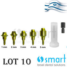 Lotx10 Dental Implant Mis Conical V3 C1 Np Fit Straight Multi Unit Plastic 1-5mm