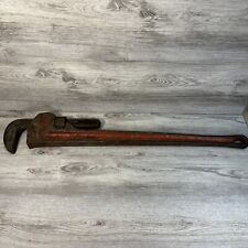 Ridgid 36 Red Pipe Wrench Heavy Duty Steel Made In Usa Elyria Ohio