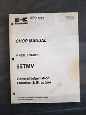 Kawasaki 65tmv Wheel Loader Factory Shop Repair Manual 9320700230