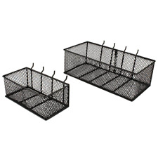 Steel Mesh Pegboard Basket In Black2-pack Free Shipping And Returns