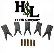 Hl 230 Special Edition Dragon Skin Forged Twin Claw Bucket Teeth Pins 5 Pack