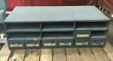 Lyon Metal Supply Bin Cabinet W 7 Drawers 34 X 17 X 10 12