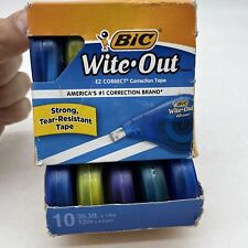 Bic Wite-out Brand Ez Correct Correction Tape White 10 Pack