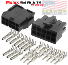 Molex 10-pin Black Connector Pitch 4.20mm W18-24 Awg Pin Mini-fit Jr 