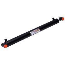Hydraulic Cylinder Welded Double Acting 3 Bore 32 Stroke Cross Tube 3x32 New