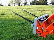 Skid Steer Double Bale Spear Attachment 2 X 49 Prong Hay Bale Handler Cat-m