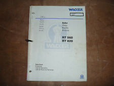 Wacker Neuson Rt 820 Trench Roller Compactor Parts Catalog Manual 7642