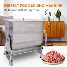 Hakka Commercial 60lbs 30l Meat Mixer Stainless Steel Tilt Tank Sausage Mixer