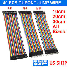 Dupont Cable Jumper Wire 10 20 30 Cm F-m F-f M-m Usa